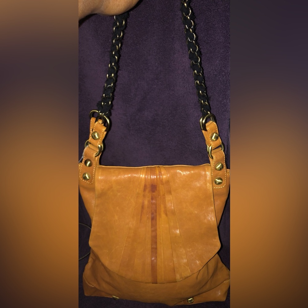 Vintage Me Char Leather Shoulder Bag